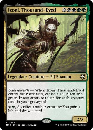 Izoni, Thousand-Eyed (Ripple Foil) (M3C-267) - Modern Horizons 3 Commander Foil | Grognard Games
