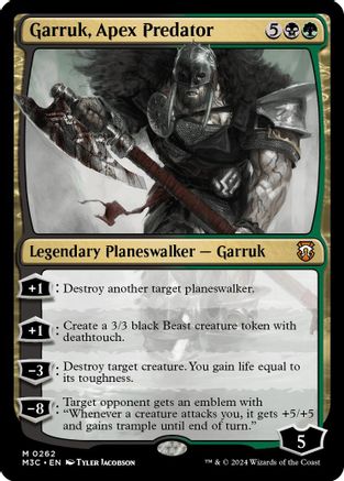 Garruk, Apex Predator (Ripple Foil) (M3C-262) - Modern Horizons 3 Commander Foil | Grognard Games