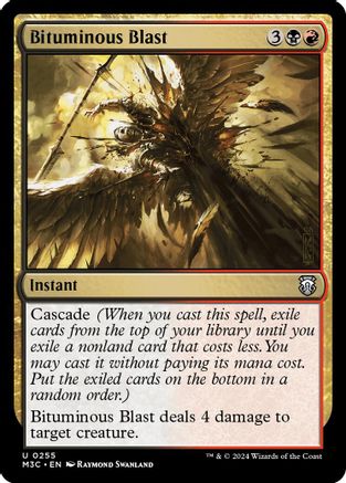 Bituminous Blast (Ripple Foil) (M3C-255) - Modern Horizons 3 Commander Foil | Grognard Games