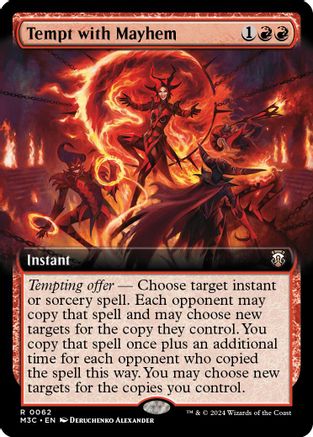 Tempt with Mayhem (Extended Art) (Ripple Foil) (M3C-062) - Modern Horizons 3 Commander Foil | Grognard Games