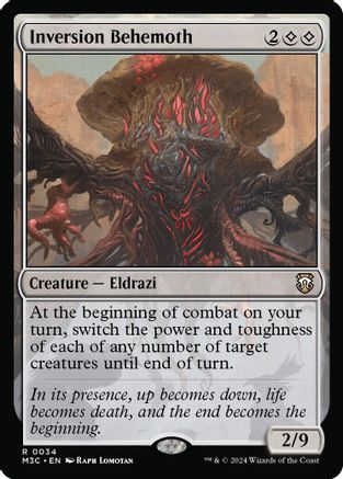 Inversion Behemoth  (Ripple Foil) (M3C-034) - Modern Horizons 3 Commander Foil | Grognard Games