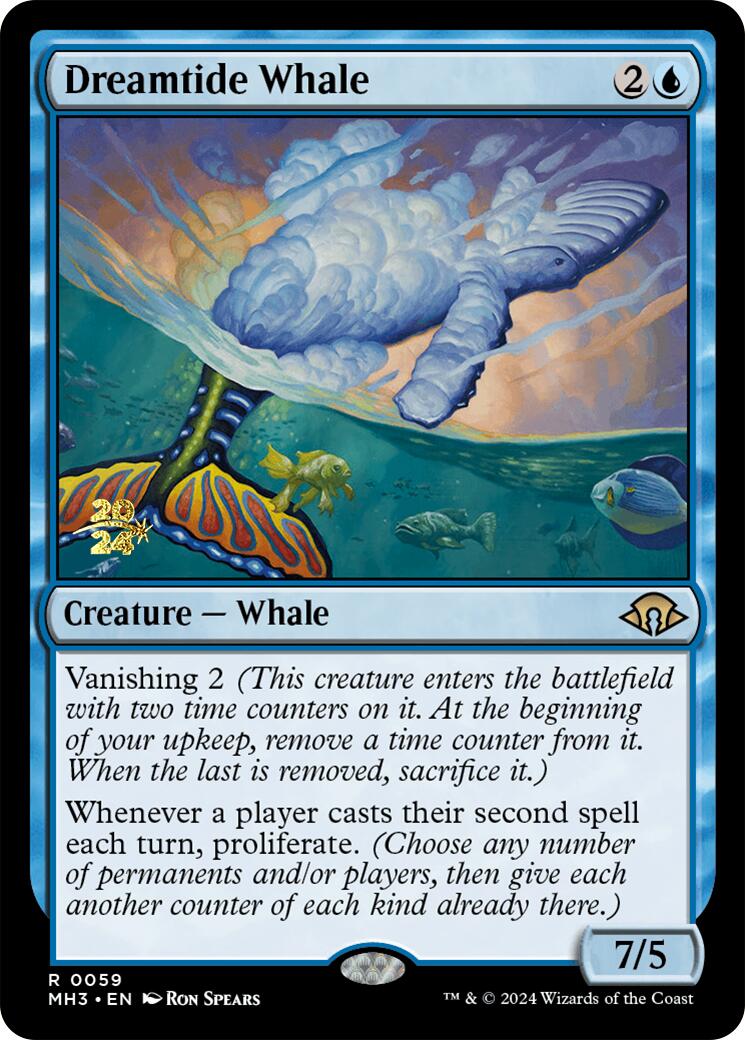 Dreamtide Whale [Modern Horizons 3 Prerelease Promos] | Grognard Games