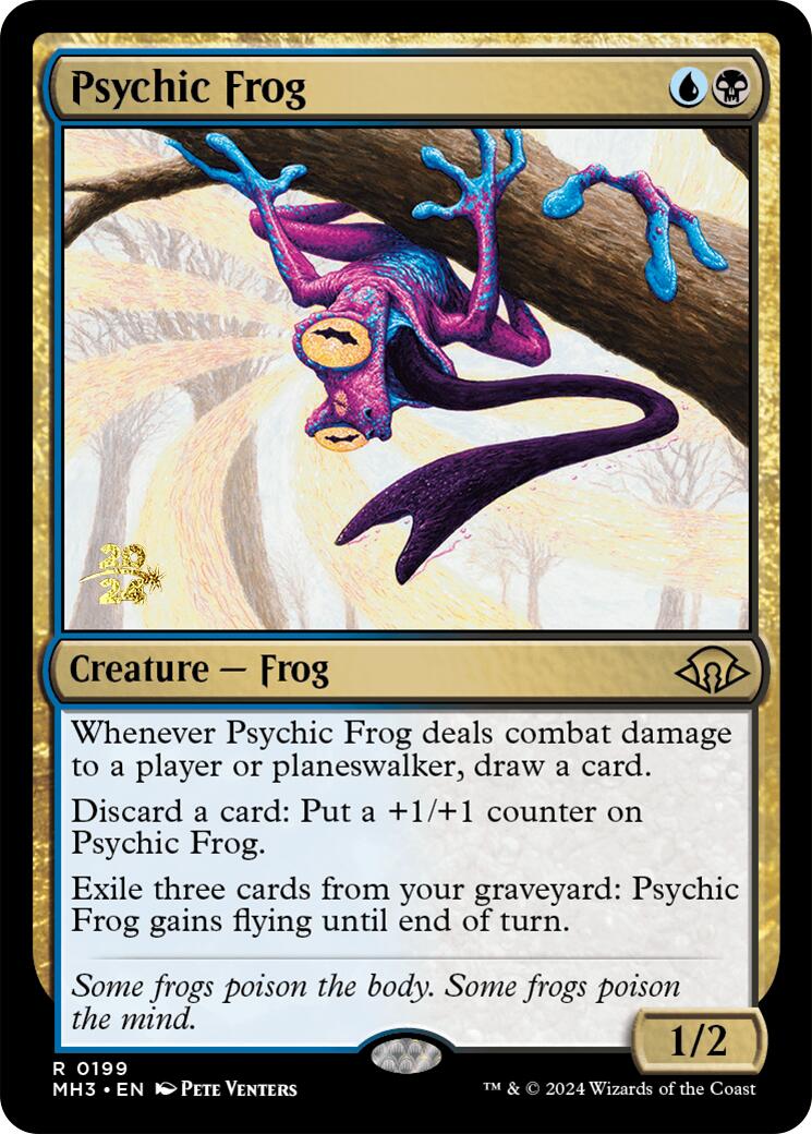 Psychic Frog [Modern Horizons 3 Prerelease Promos] | Grognard Games