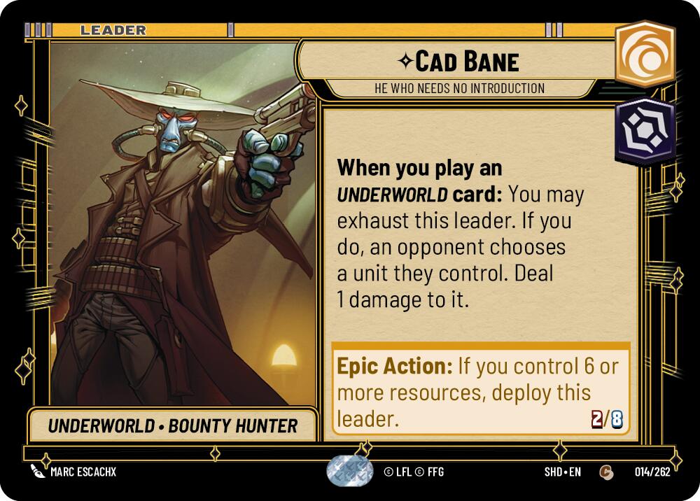 Cad Bane - He Who Needs No Introduction (014/262) [Shadows of the Galaxy] | Grognard Games