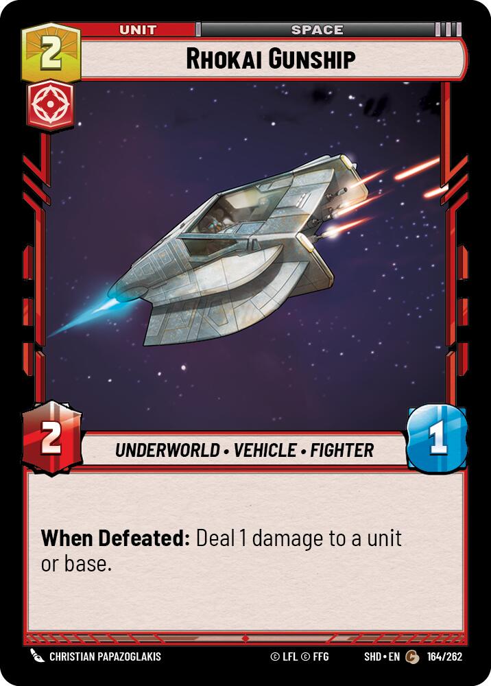 Rhokai Gunship (164/262) [Shadows of the Galaxy] | Grognard Games
