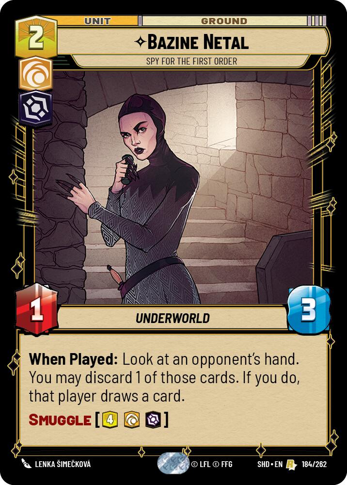Bazine Netal - Spy for the First Order (184/262) [Shadows of the Galaxy] | Grognard Games