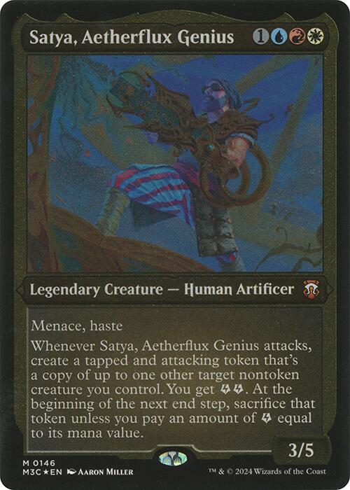 Satya, Aetherflux Genius (Display Commander) [Modern Horizons 3 Commander] | Grognard Games