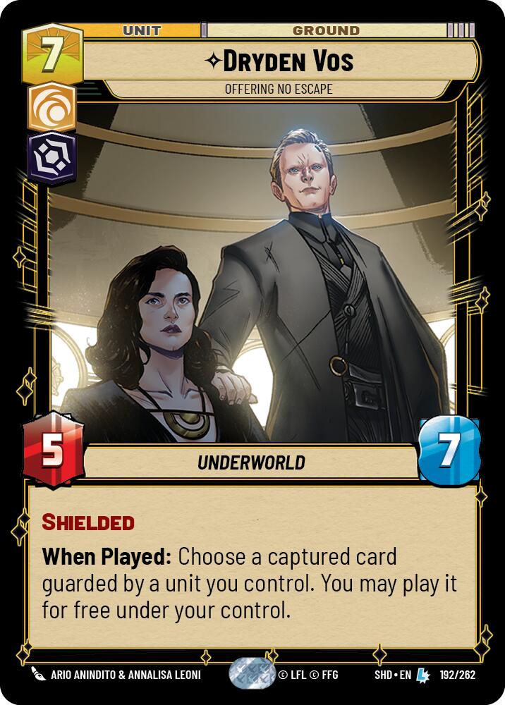 Dryden Vos - Offering No Escape (192/262) [Shadows of the Galaxy] | Grognard Games