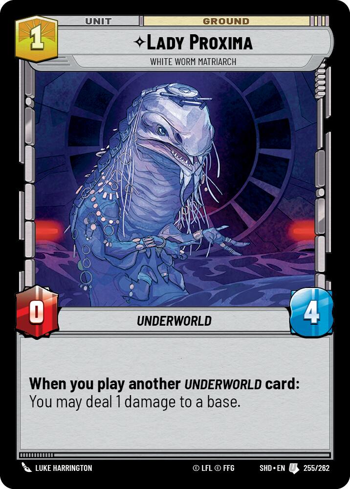 Lady Proxima - White Worm Matriarch (255/262) [Shadows of the Galaxy] | Grognard Games