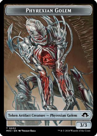 Phyrexian Golem // Energy Reserve Double-Sided Token (MH3-32 // 36) - Modern Horizons 3 | Grognard Games