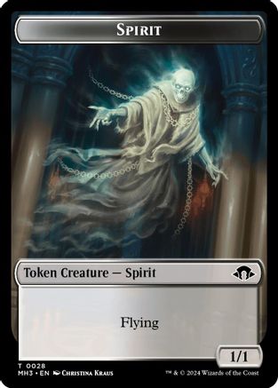 Spirit (0028) // Energy Reserve Double-Sided Token (MH3-28 // 36) - Modern Horizons 3 | Grognard Games