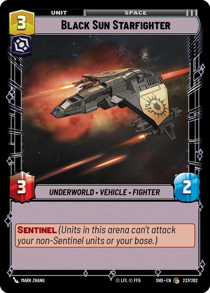 Black Sun Starfighter (237/262) [Shadows of the Galaxy] | Grognard Games