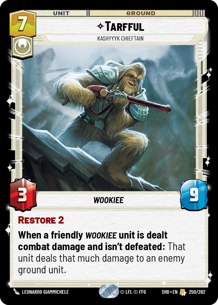 Tarfful - Kashyyyk Chieftain (250/262) [Shadows of the Galaxy] | Grognard Games