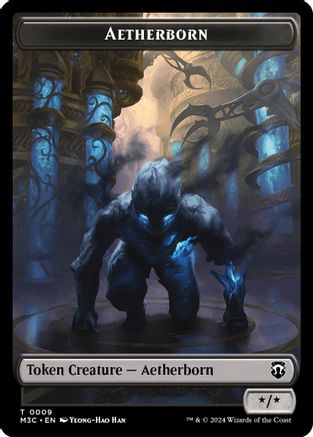 Aetherborn (Ripple Foil) // Thopter Double-Sided Token (M3C-9 // 26) - Modern Horizons 3 Commander Foil | Grognard Games