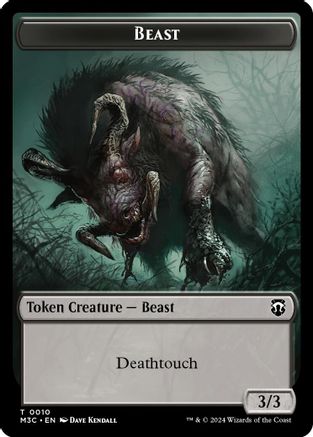 Beast (0010) (Ripple Foil) // Shapeshifter (0008) Double-Sided Token (M3C-10 // 8) - Modern Horizons 3 Commander Foil | Grognard Games
