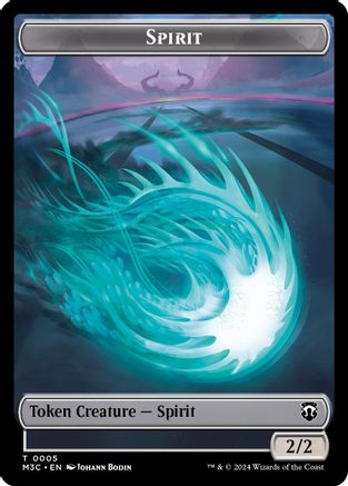 Spirit (Ripple Foil) // Eldrazi Double-Sided Token (M3C-5 // 1) - Modern Horizons 3 Commander Foil | Grognard Games