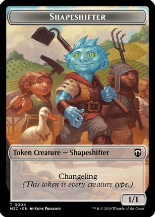 Shapeshifter (0004) (Ripple Foil) // Copy Double-Sided Token (M3C-4 // 1) - Modern Horizons 3 Commander Foil | Grognard Games