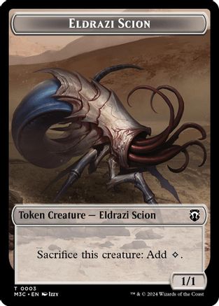 Eldrazi Scion (Ripple Foil) // Eldrazi Spawn Double-Sided Token (M3C-3 // 2) - Modern Horizons 3 Commander Foil | Grognard Games