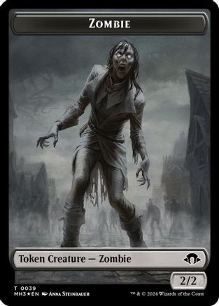 Zombie (Ripple Foil) // Insect (0027) Double-Sided Token (MH3-39 // 27) - Modern Horizons 3 Foil | Grognard Games