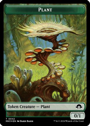 Plant (Ripple Foil) // Zombie  Double-Sided Token (MH3-42 // 21) - Modern Horizons 3 Foil | Grognard Games