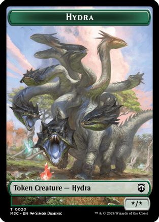 Hydra (Ripple Foil) // Boar Double-Sided Token (M3C-20 // 17) - Modern Horizons 3 Commander Foil | Grognard Games