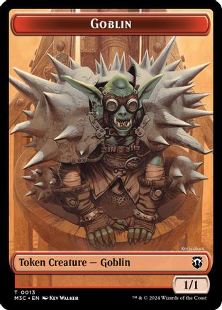 Goblin (Ripple Foil) // Tarmogoyf Double-Sided Token (M3C-13 // 22) - Modern Horizons 3 Commander Foil | Grognard Games