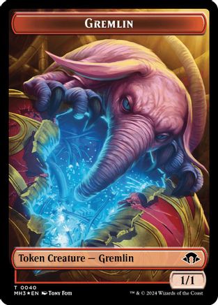 Gremlin (Ripple Foil) // Copy Double-Sided Token (MH3-23 // 1) - Modern Horizons 3 Foil | Grognard Games