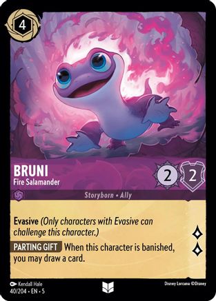 Bruni - Fire Salamander (40/204) [Shimmering Skies] | Grognard Games