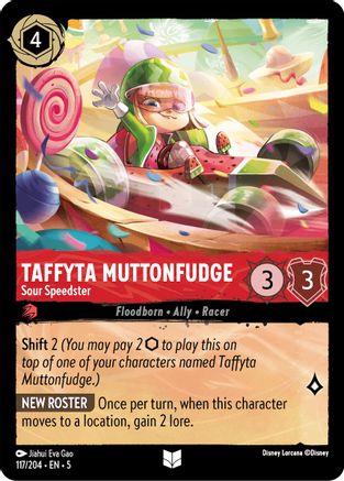 Taffyta Muttonfudge - Sour Speedster (117/204) [Shimmering Skies] | Grognard Games
