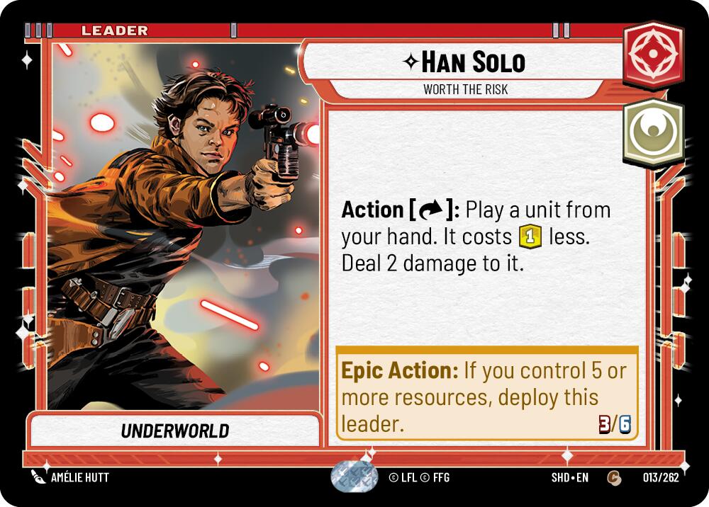 Han Solo - Worth the Risk (013/262) [Shadows of the Galaxy] | Grognard Games