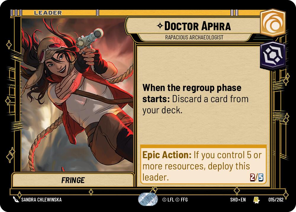 Doctor Aphra - Rapacious Archaeologist (015/262) [Shadows of the Galaxy] | Grognard Games