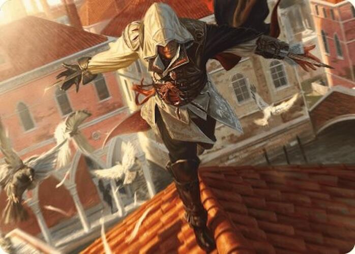 Ezio, Blade of Vengeance Art Card [Assassin's Creed Art Series] | Grognard Games