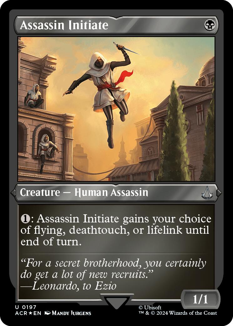 Assassin Initiate (Foil Etched) [Assassin's Creed] | Grognard Games