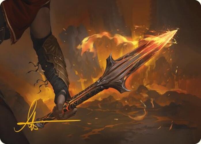 The Spear of Leonidas Art Card (Gold-Stamped Signature) [Assassin's Creed Art Series] | Grognard Games