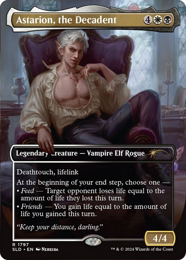 Astarion, the Decadent (SLD-1797) - Secret Lair Drop (Borderless) Foil | Grognard Games