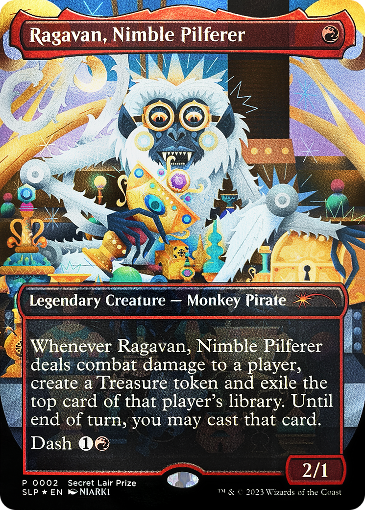 Ragavan, Nimble Pilferer (Borderless) [Secret Lair Showdown] | Grognard Games