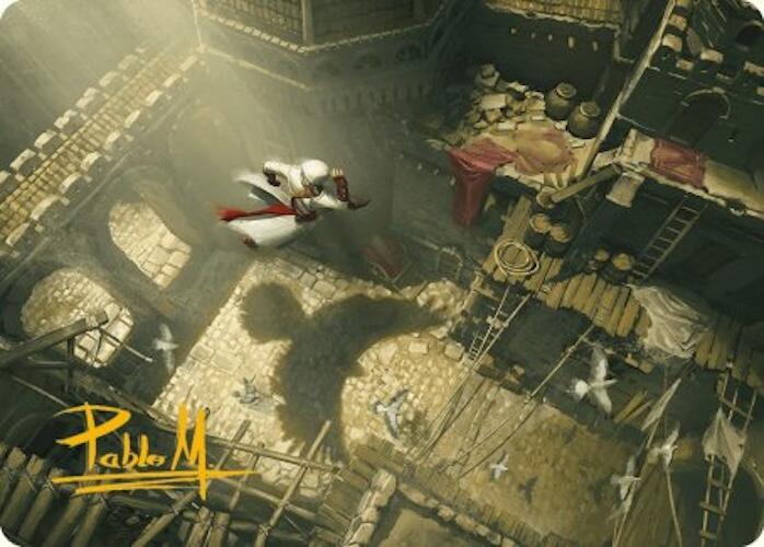 Rooftop Bypass Art Card (Gold-Stamped Signature) [Assassin's Creed Art Series] | Grognard Games