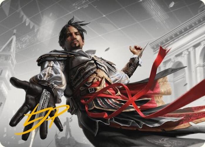 Ezio Auditore da Firenze Art Card (Gold-Stamped Signature) [Assassin's Creed Art Series] | Grognard Games