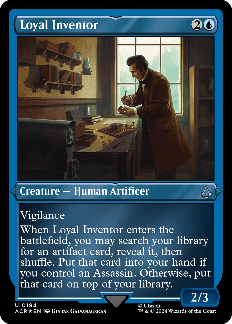 Loyal Inventor (Foil Etched) [Assassin's Creed] | Grognard Games