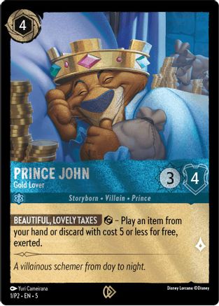 Prince John - Gold Lover (1) [Promo Cards] | Grognard Games