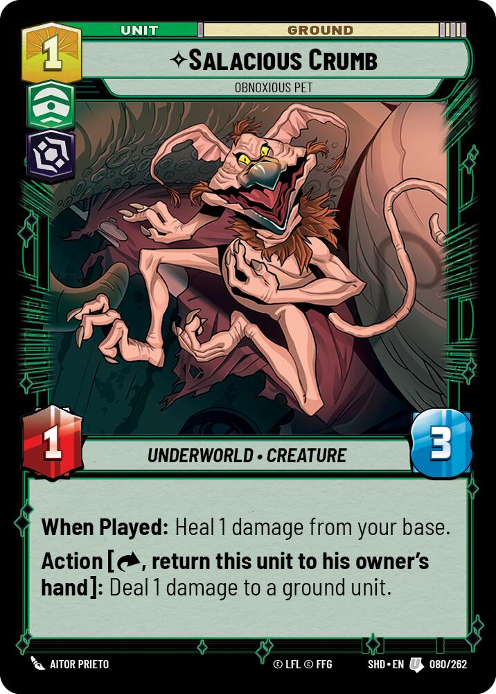 Salacious Crumb - Obnoxious Pet (080/262) [Shadows of the Galaxy] | Grognard Games