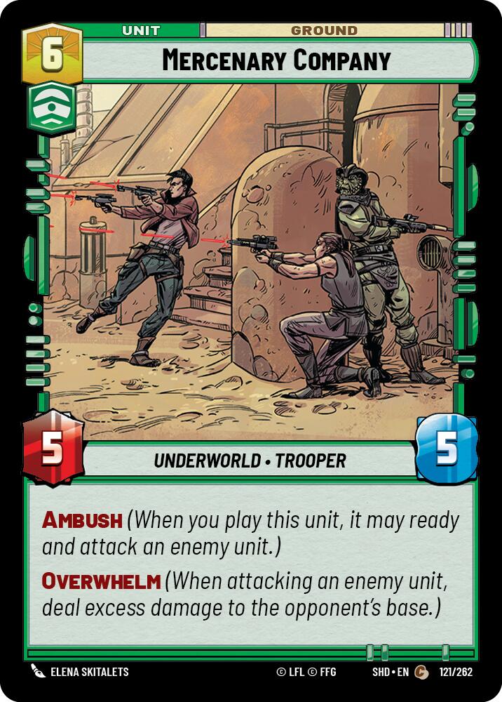 Mercenary Company (121/262) [Shadows of the Galaxy] | Grognard Games
