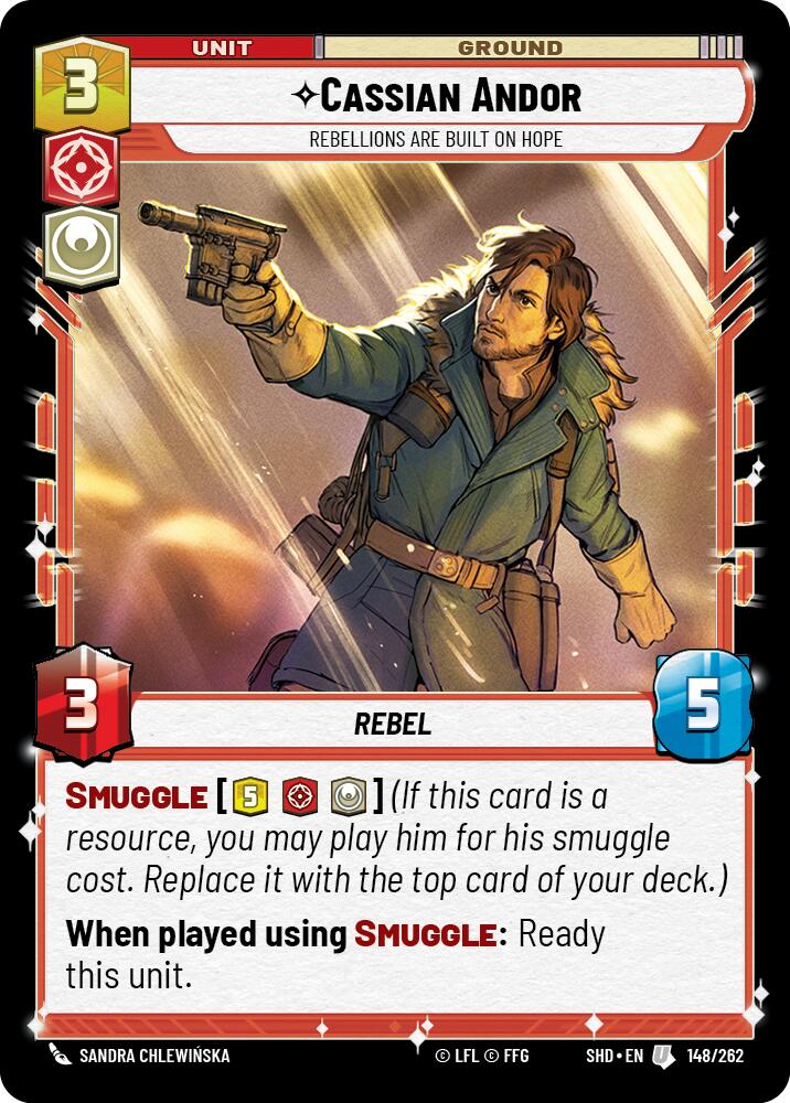 Cassian Andor - Rebellions Are Built On Hope (148/262) [Shadows of the Galaxy] | Grognard Games