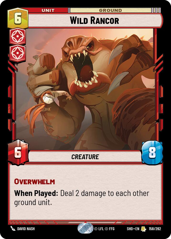 Wild Rancor (158/262) [Shadows of the Galaxy] | Grognard Games
