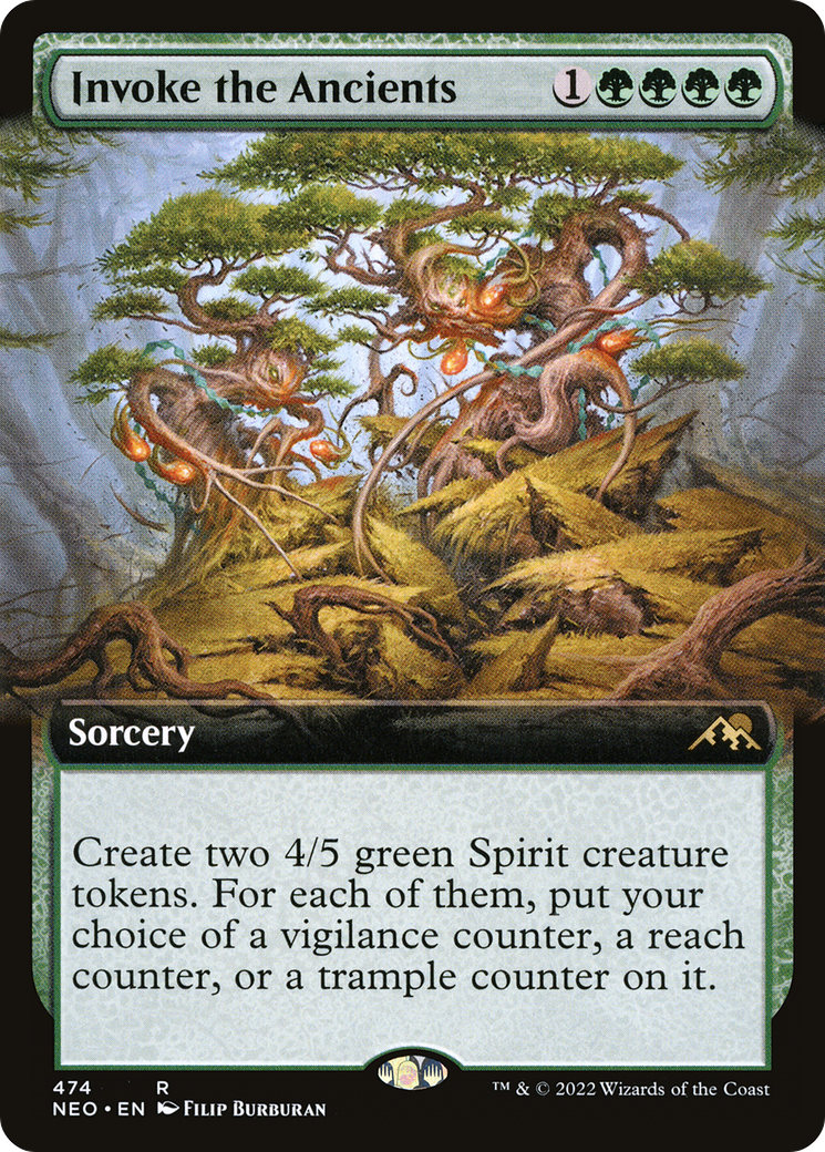 Invoke the Ancients (Extended Art) [Kamigawa: Neon Dynasty] | Grognard Games