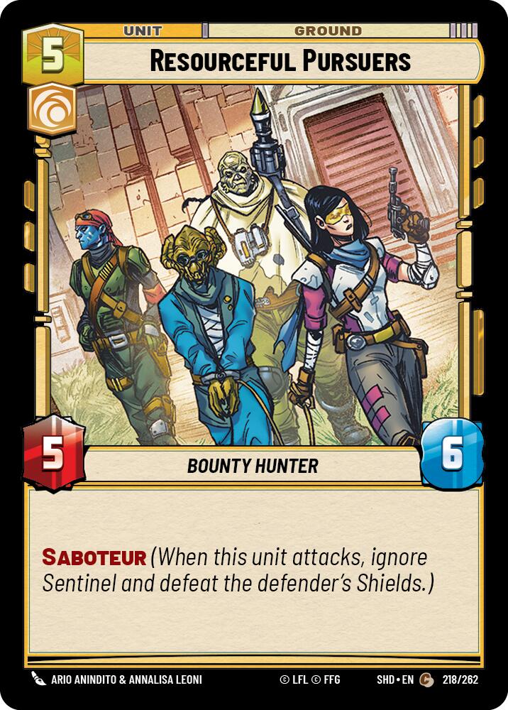 Resourceful Pursuers (218/262) [Shadows of the Galaxy] | Grognard Games