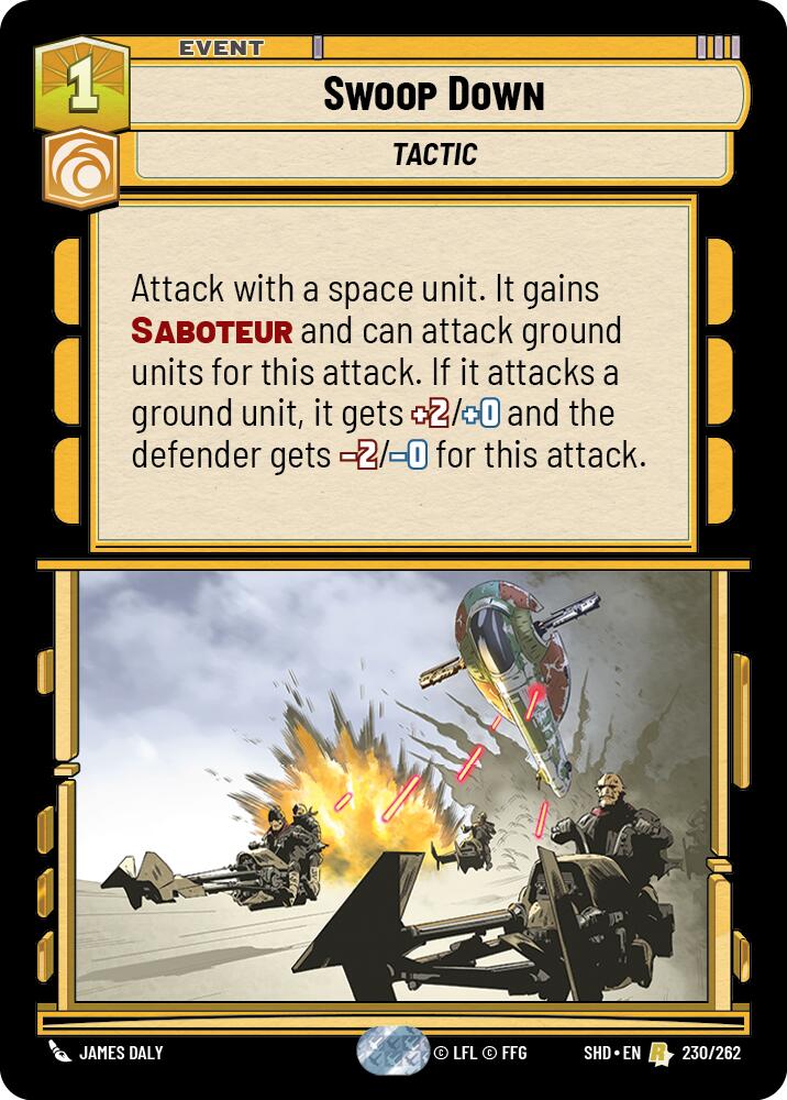 Swoop Down (230/262) [Shadows of the Galaxy] | Grognard Games