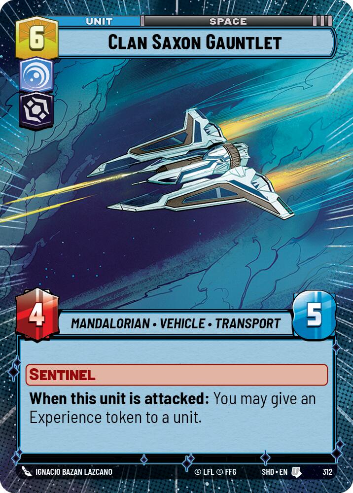 Clan Saxon Gauntlet (Hyperspace) (312) [Shadows of the Galaxy] | Grognard Games