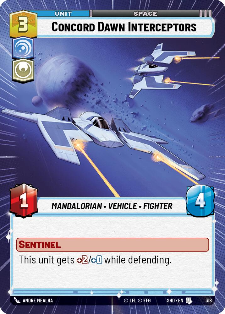 Concord Dawn Interceptors (Hyperspace) (318) [Shadows of the Galaxy] | Grognard Games