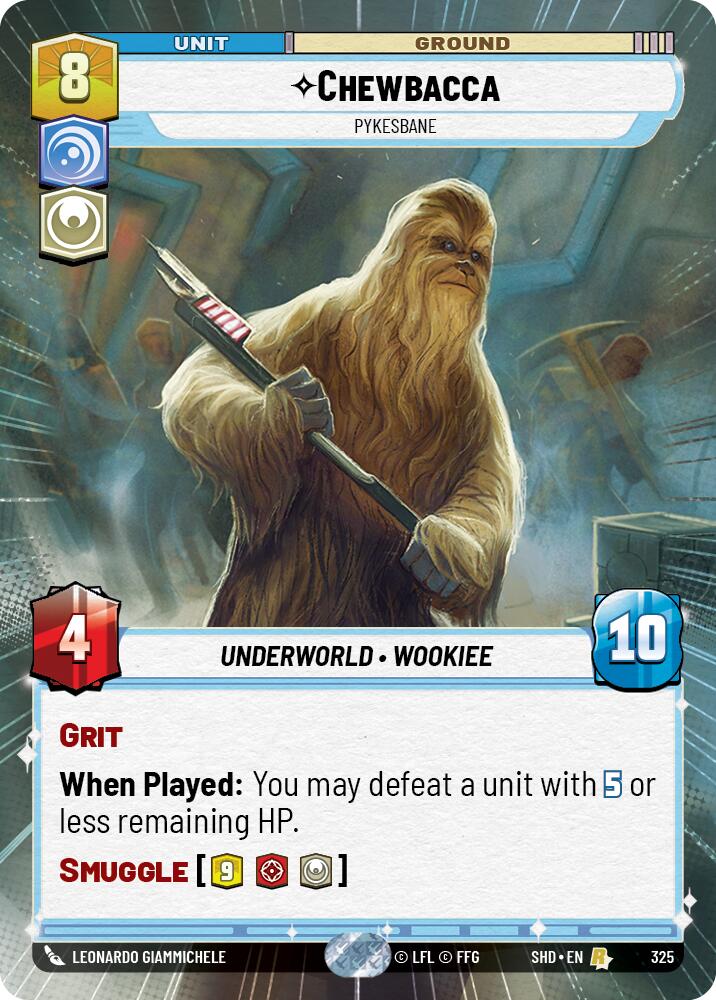 Chewbacca - Pykesbane (Hyperspace) (325) [Shadows of the Galaxy] | Grognard Games